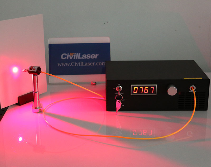 662nm 2000mw fiber coupled laser system laser lab source